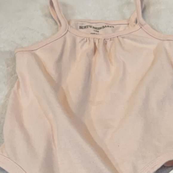 New Burts Bees Baby Pinke Tank Top - One Piece Size 9-12 Months! - Picture 3 of 5